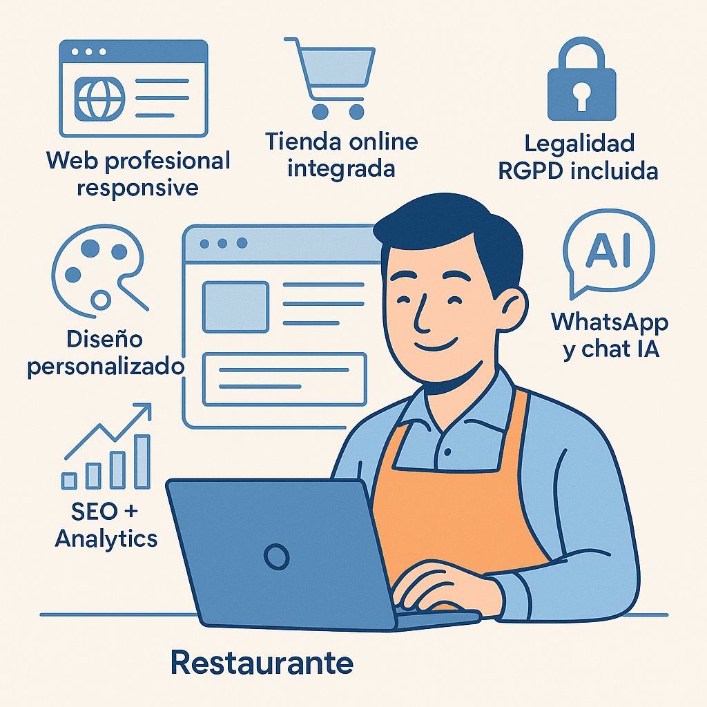 Automatizamos con soluciones IA la hostelería | restaurantes | Fast food. Automatiza reservas, pedidos, delivery y WhatsApp. Más ventas, menos esfuerzo. 